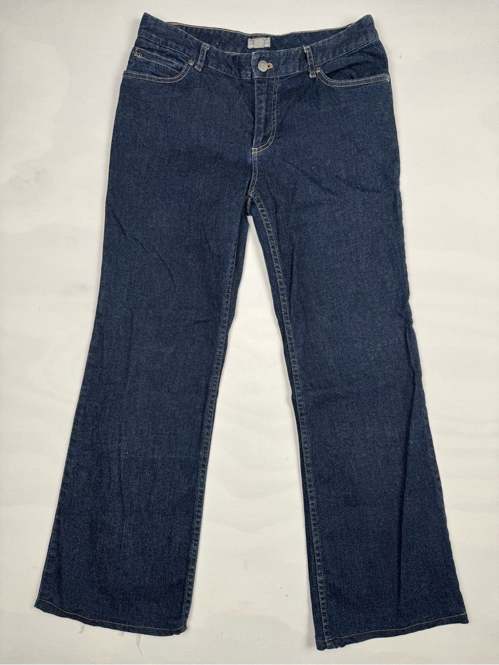 J.Jill Authentic Fit Below Waist Dark Blue Denim Stretch Women’s 6 Wide Leg